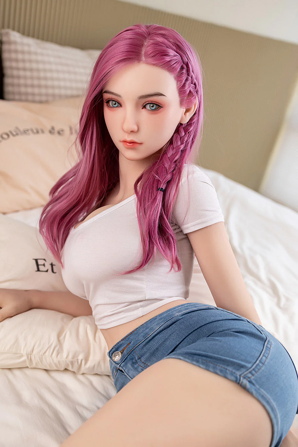 EU Stock -  Harriet 5ft25 / 160cm #58 Head TPE Cute Lovely Asian Girl Big Breast Full Size Sex Doll