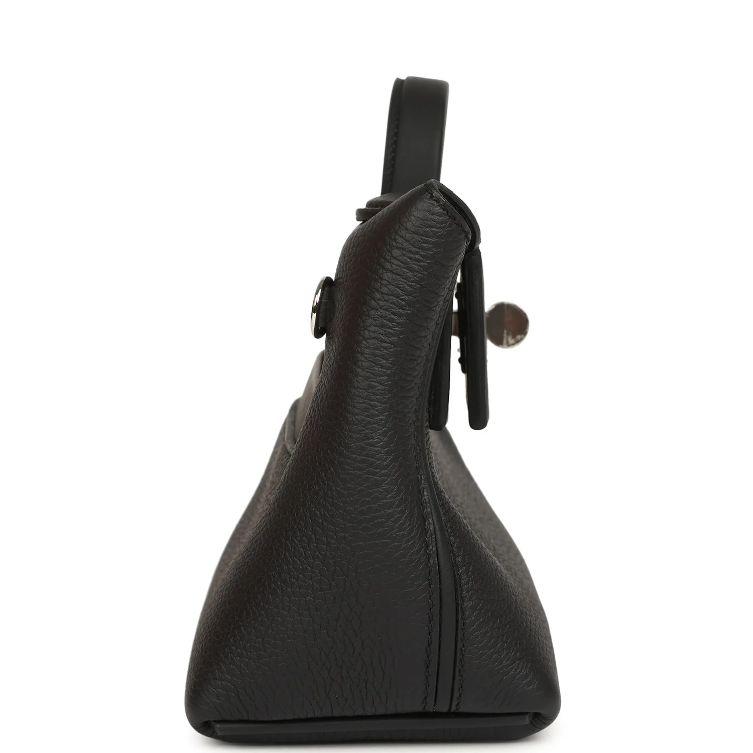Hermes Mini 24/24 Bag Black Togo, Swift Palladium Hardware