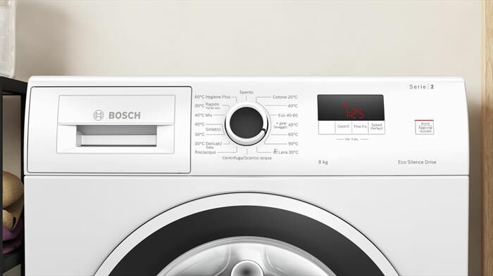 BOSCH - Lavatrice Serie 2 WGE03200IT 8Kg 1200g/m Classe A-Bianco