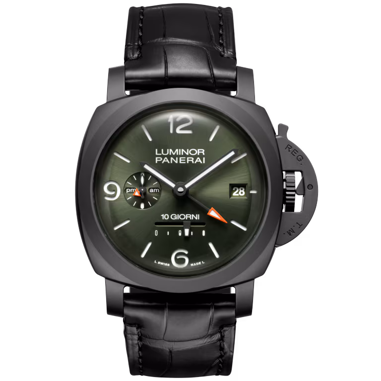 【7A Quality】Panerai Luminor Dieci Giorni GMT Ceramica 44mm PAM01483