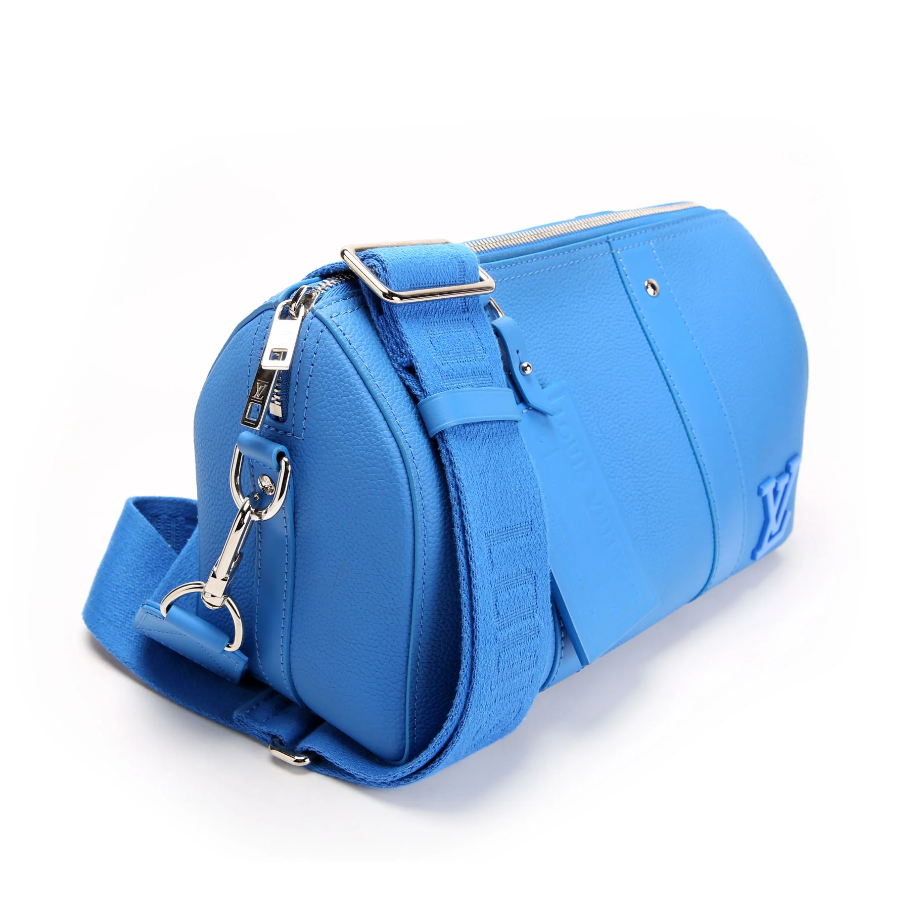 LOUIS VUITTON Keepall XS Aerogram Leather Blue