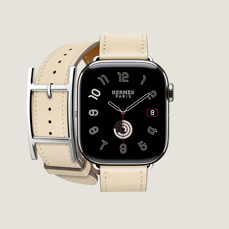 Series 11 case & Band Apple Watch Hermès Double Tour 42 mm Hapi