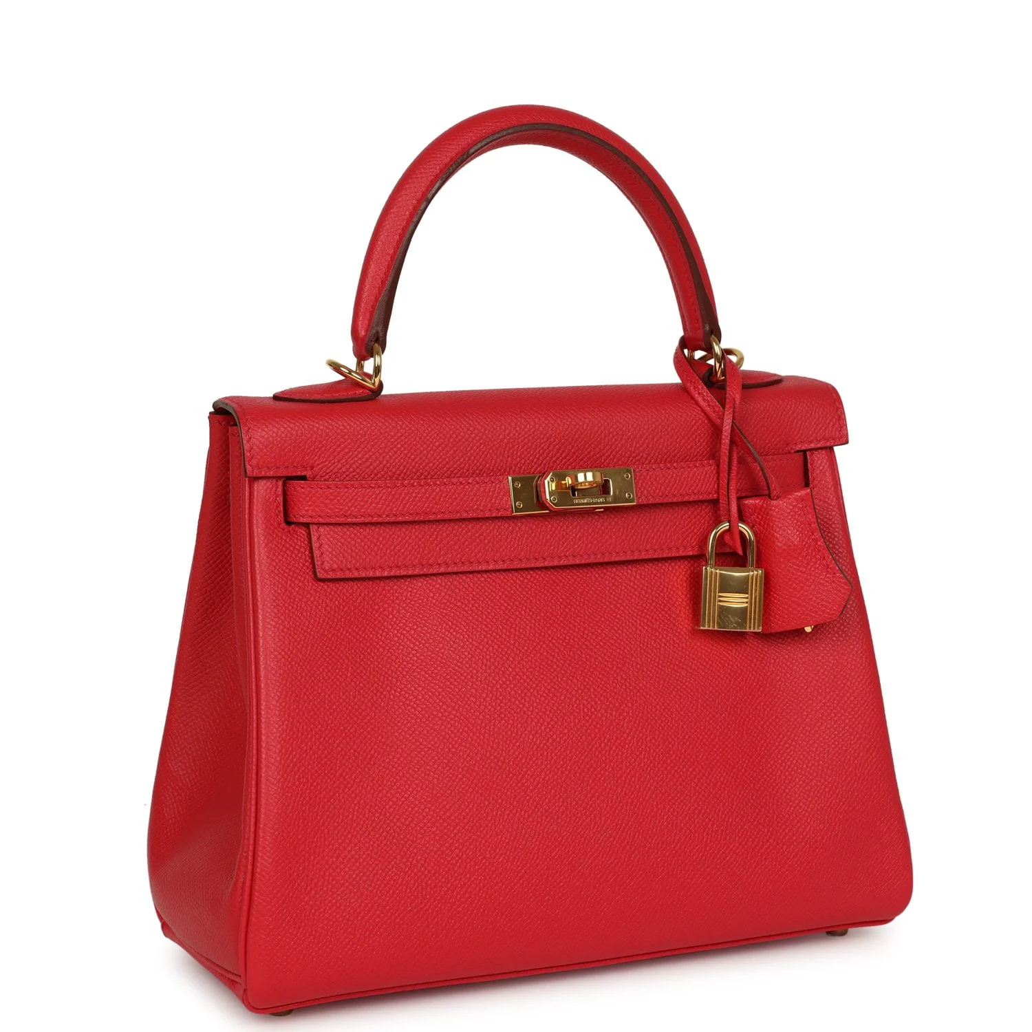 HERMÈS Kelly Retourne 25 Bougainvillea Epsom Gold Hardware