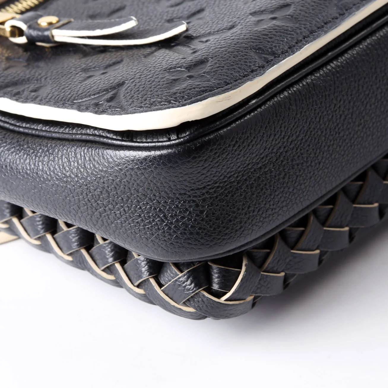 Pochette Metis Empreinte Braided Black