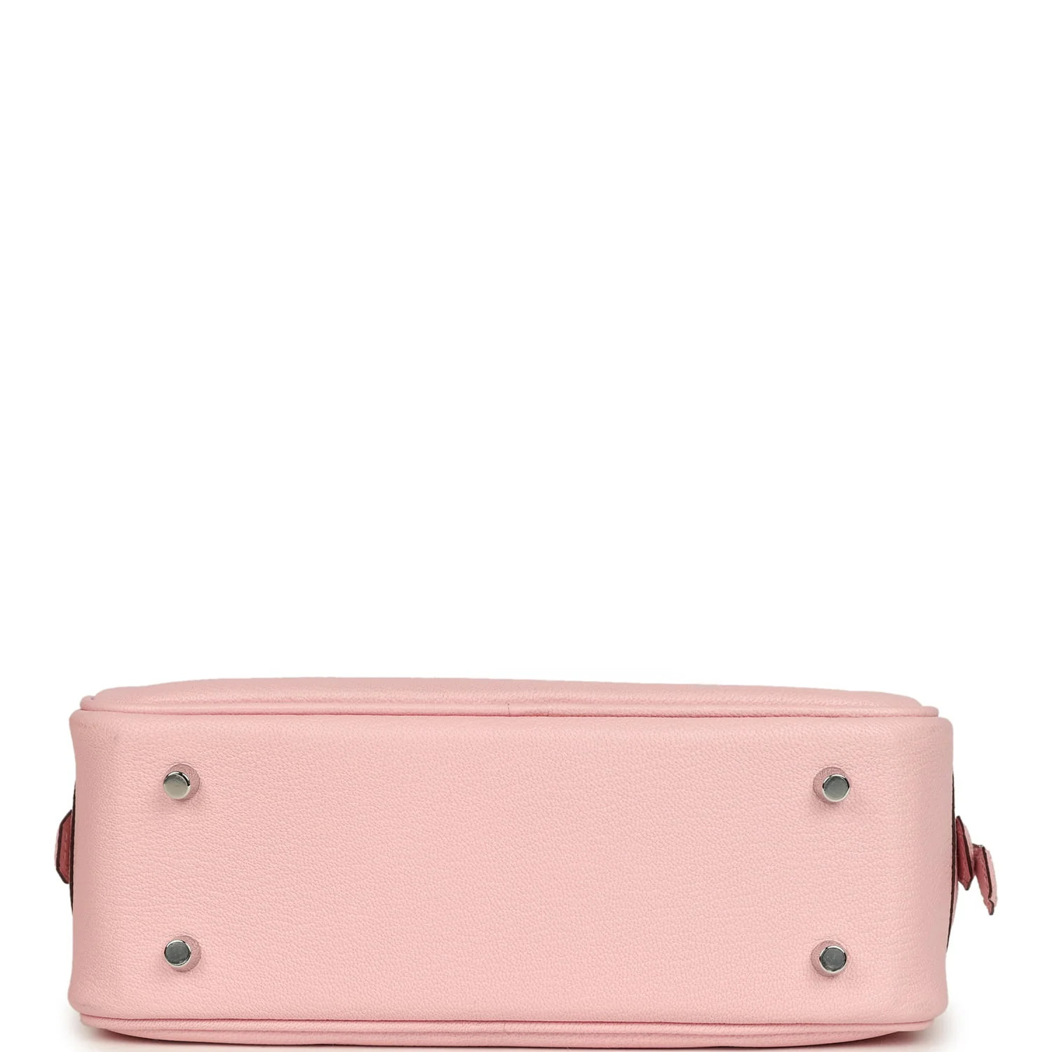 Hermes Mini Plume 21 Bag Rose Sakura Chevre Palladium Hardware