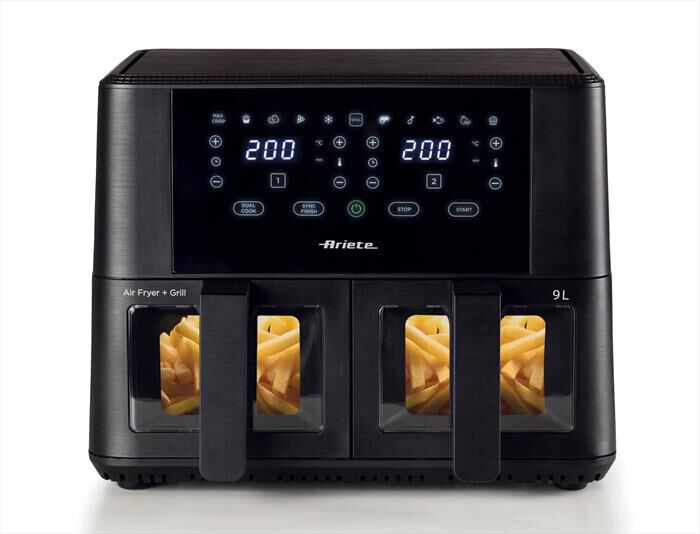 ARIETE - Friggitrice ad aria doppia 4631 9L 2400W-Nero
