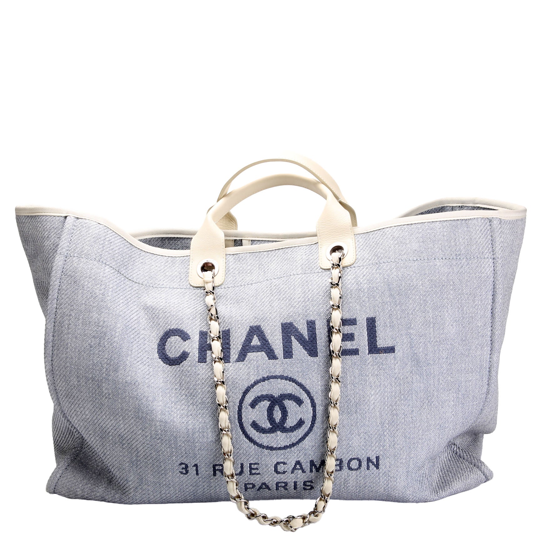 CHANEL Deauville Denim Tote Large 19M