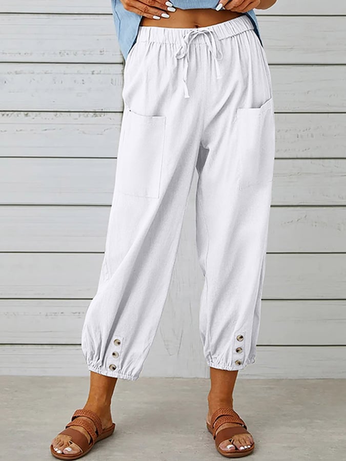 Women's Cotton Linen Casual Pant