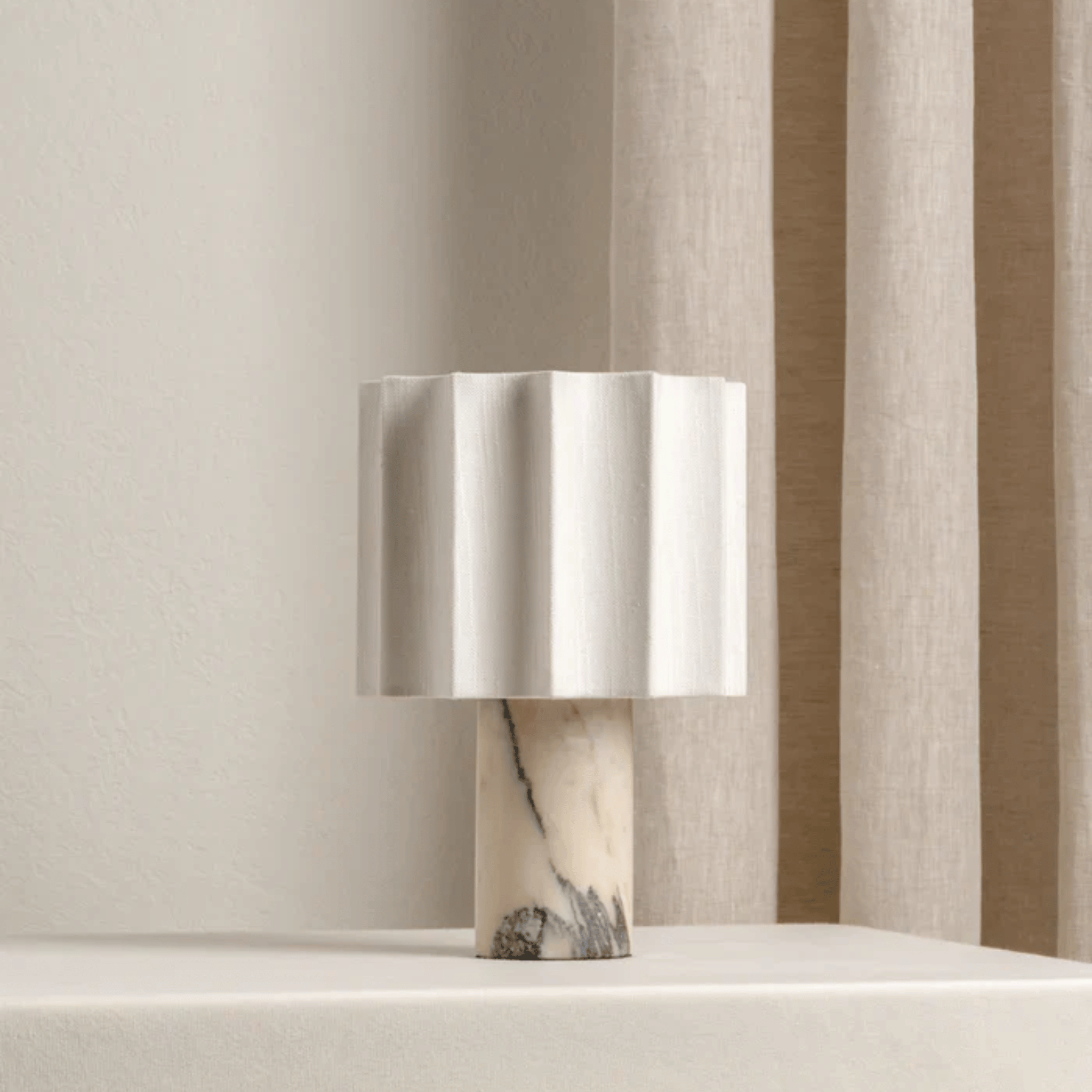 Marble Dimmable Touch Table Lamp