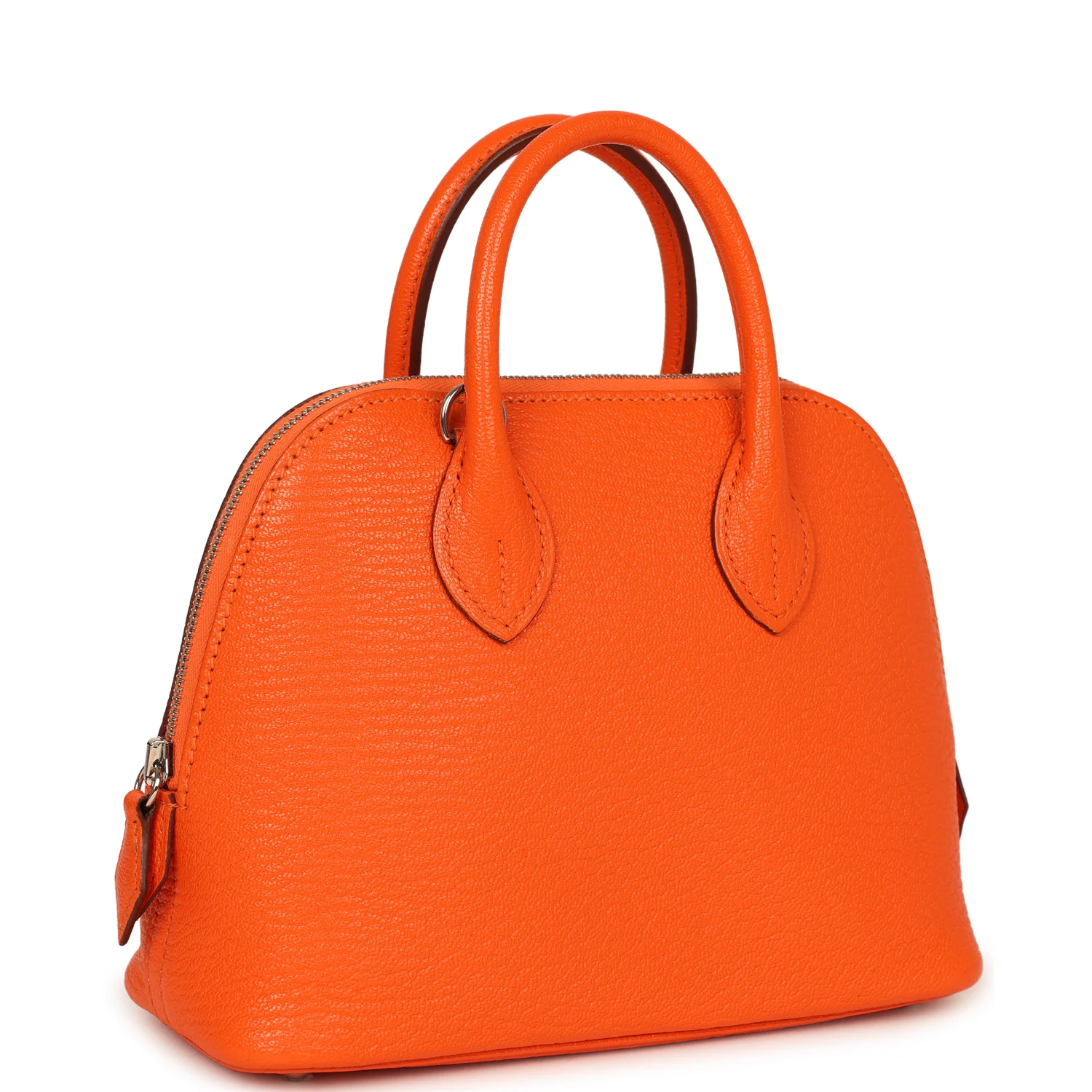 HERMÈS 1923 Bolide Mini Orange Minium Chevre Chamkila Palladium Hardware