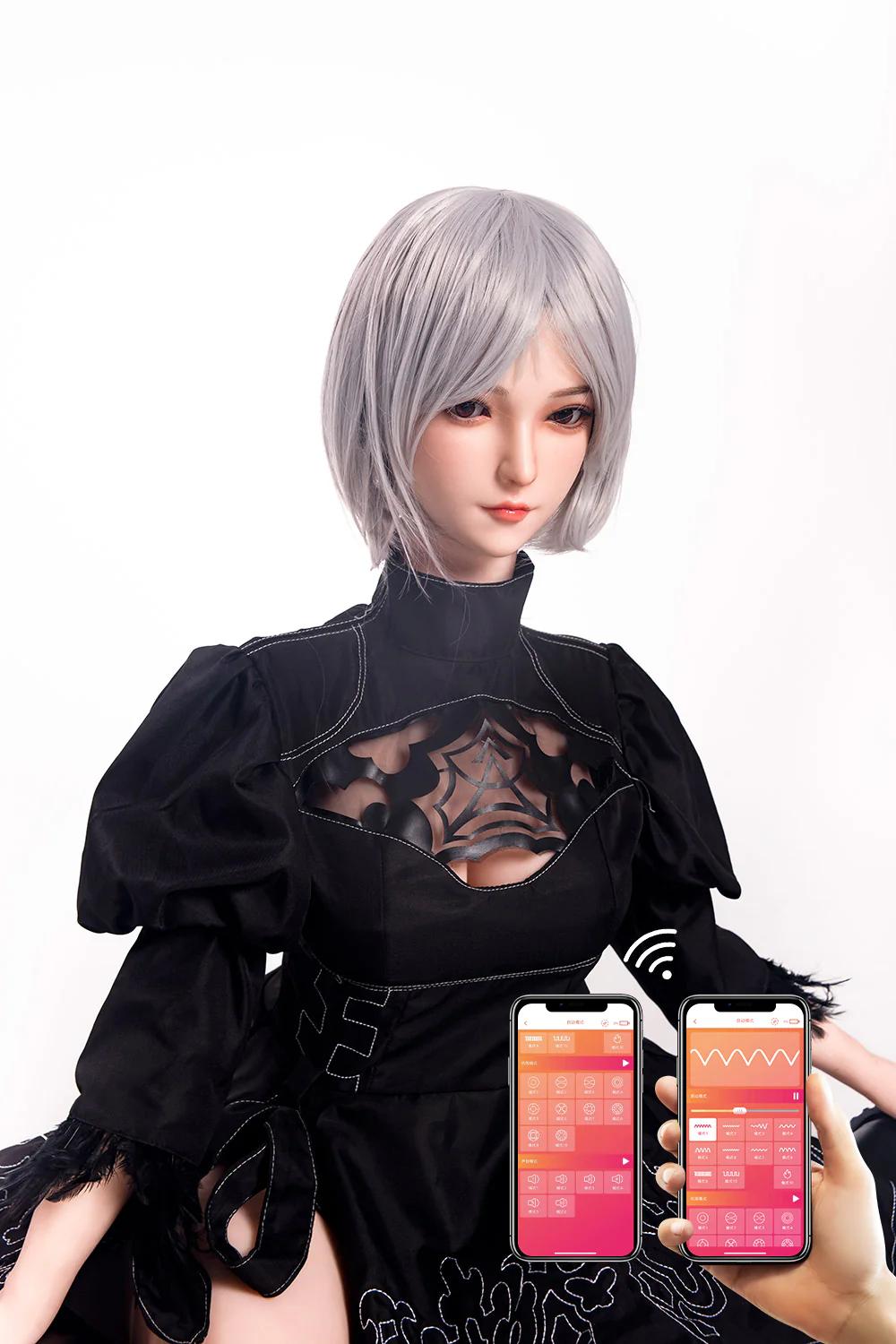 RIDMII Momo Plus 5ft34/ 163cm Unique Design App-Controlled Silicone Head TPE Body Cosplay Hentai 2b Sex Doll