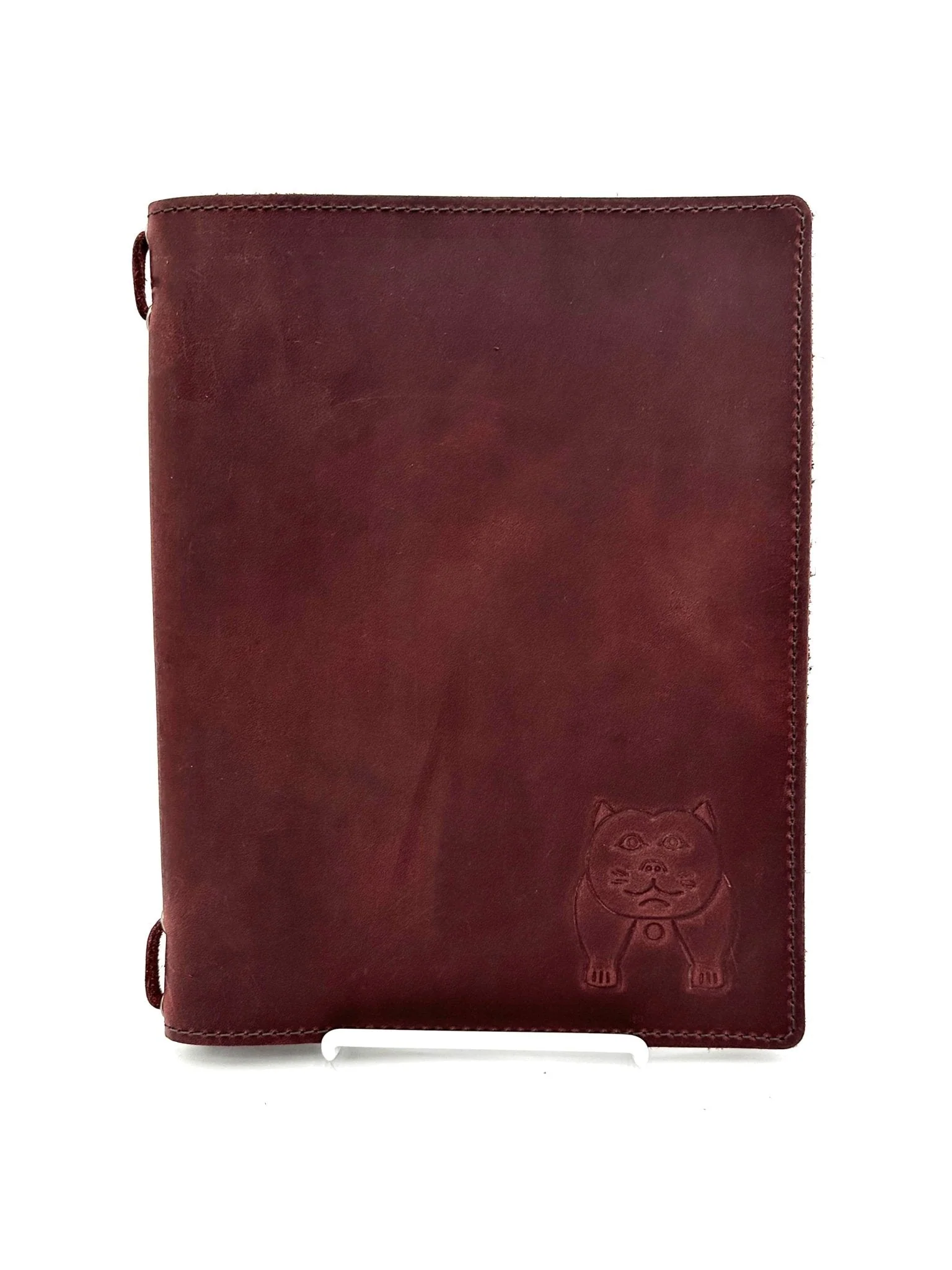 Leather Menu Book - Split Legal with Leather Strap (Landscape)