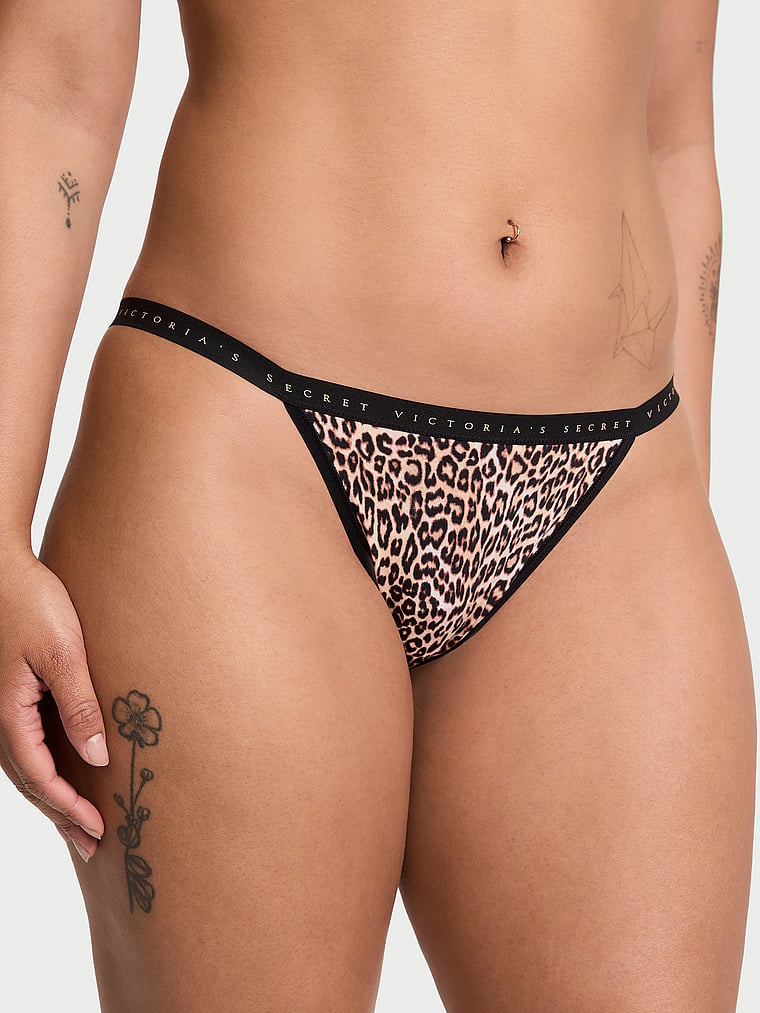 Victoria's Secret Stretch Cotton String Bikini Panty Smooth