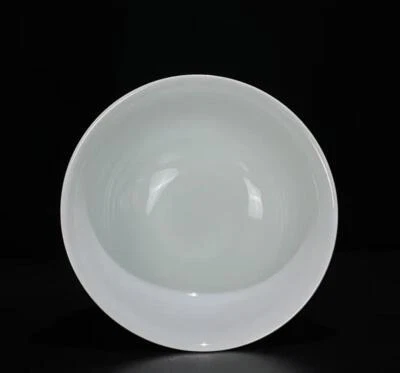 22CM Xuande Signed Old Chinese Blue and White Bowl W/dragon N573