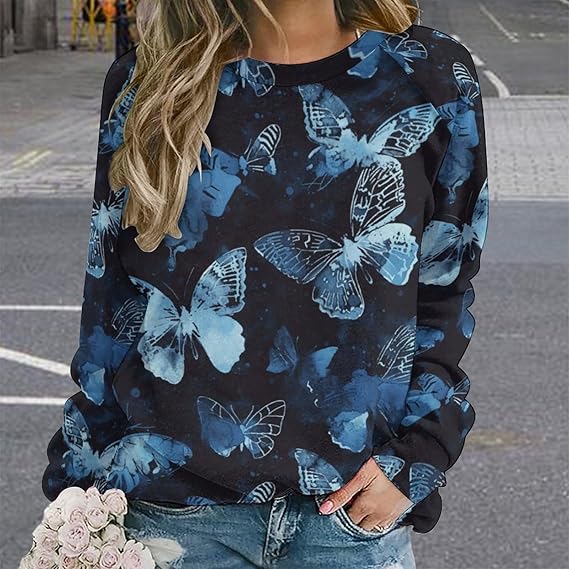 Women's Cat Butterfly Sweatshirts