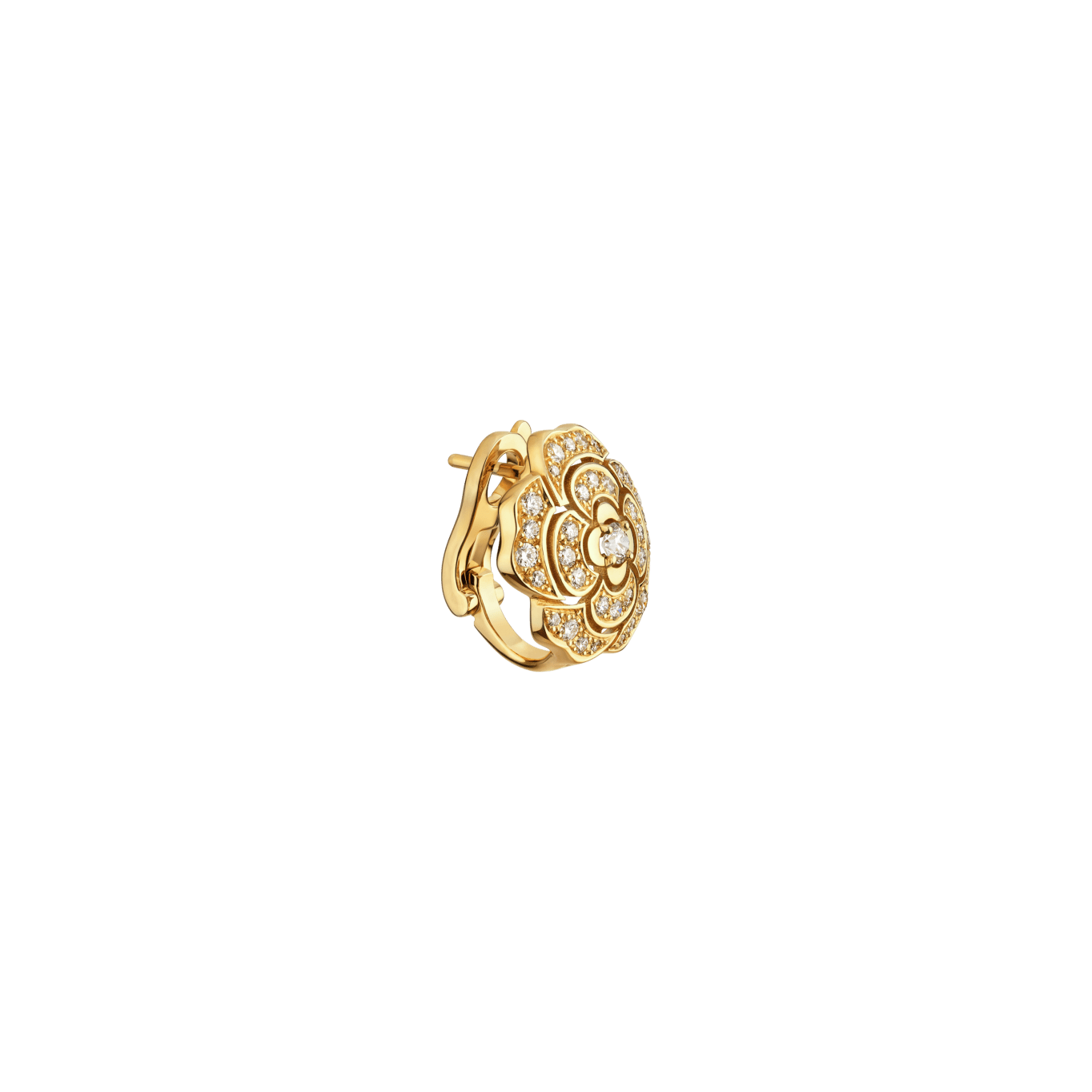 Bouton de Camélia earrings