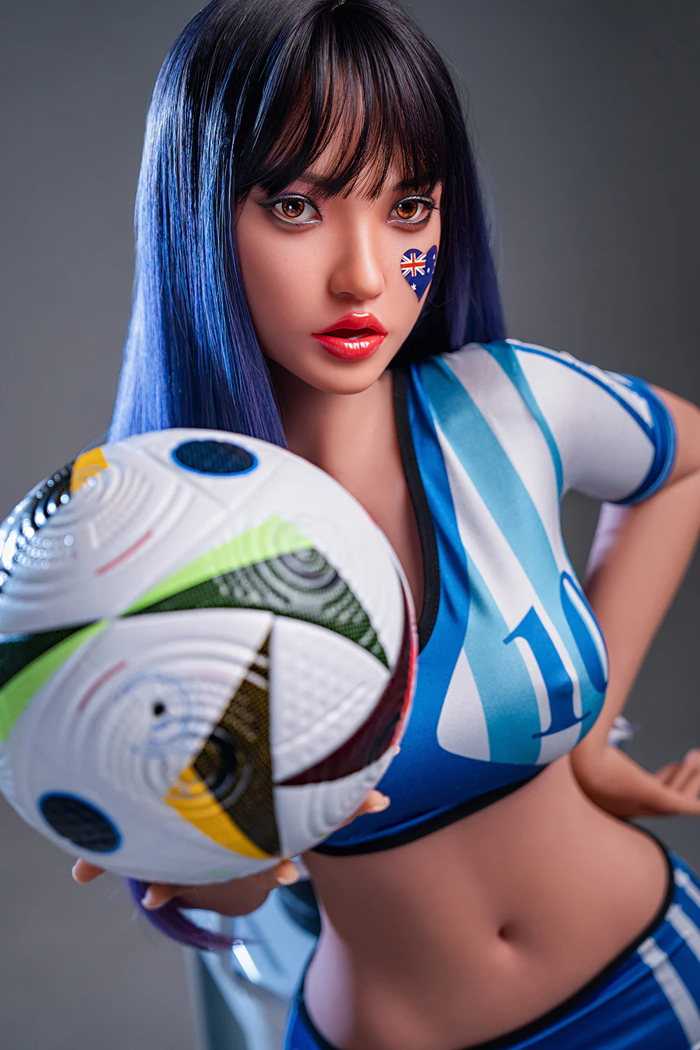 US Stock - Marlene 4.99ft/152cm M29 Blowjob ROS Soft Silicone Head + TPE Body C-cup Medium Breast Horny Adult Sex Dolls Free 2nd Head