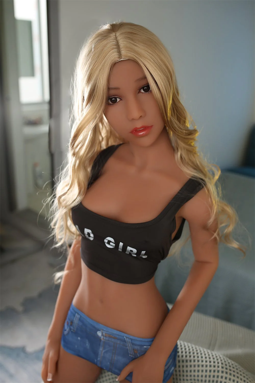 Pam 5ft18 / 158cm 97 Head TPE Flat Cheat Slim Sex Doll