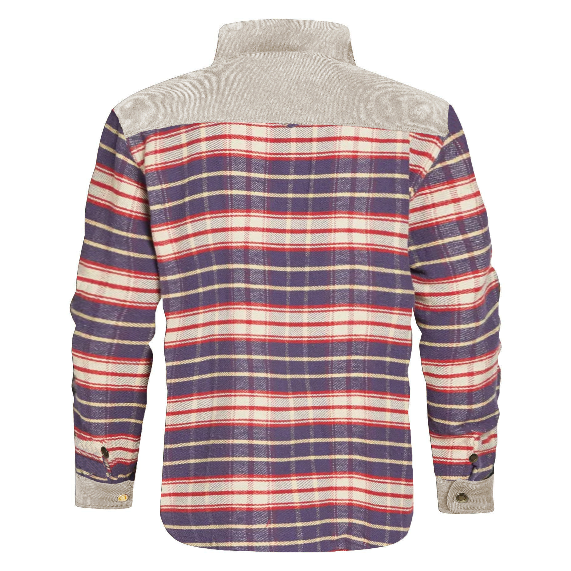 Men's Outdoor Retro Classic Plaid Stitching Warm Wanderer Jacket