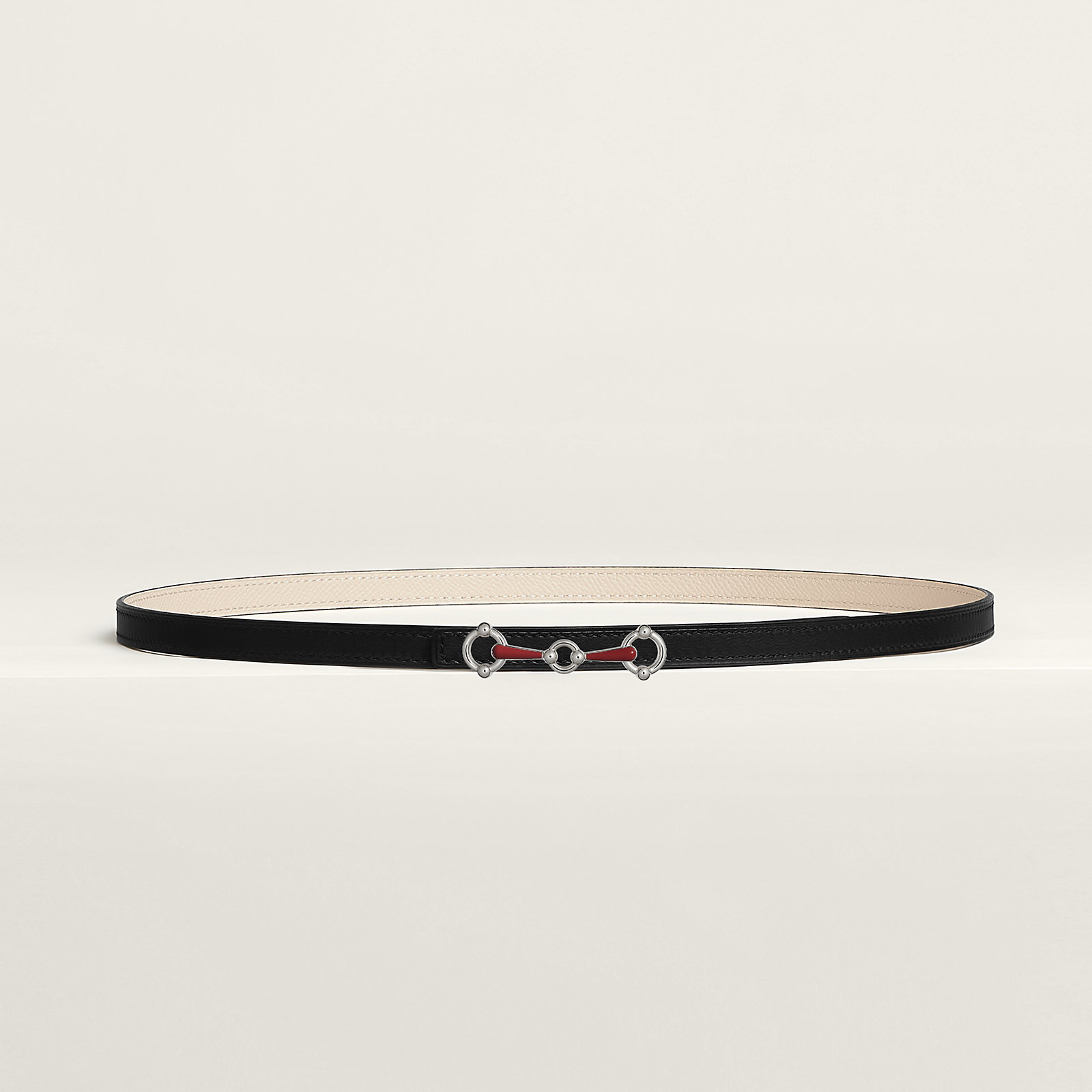Baby Rider Laquee belt buckle & Reversible leather strap 13 mm