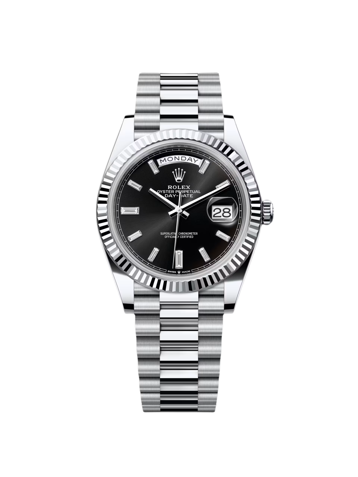 RLX  Day-Date 40mm  Black Diamonds Dial 228236-0004