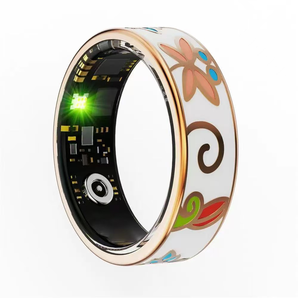 Best-selling smart ring, inlaid with luminous dragon pattern, a ring that detects heart rate, blood oxygen, sleep and health- SK10