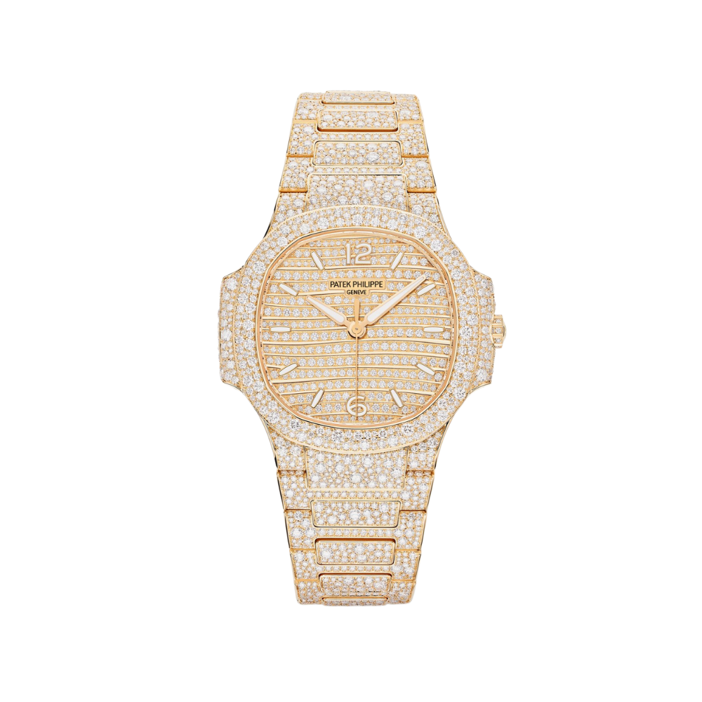 Patek Philippe Nautilus Rose Gold Iced Out Diamond Set 7118/1450R-001