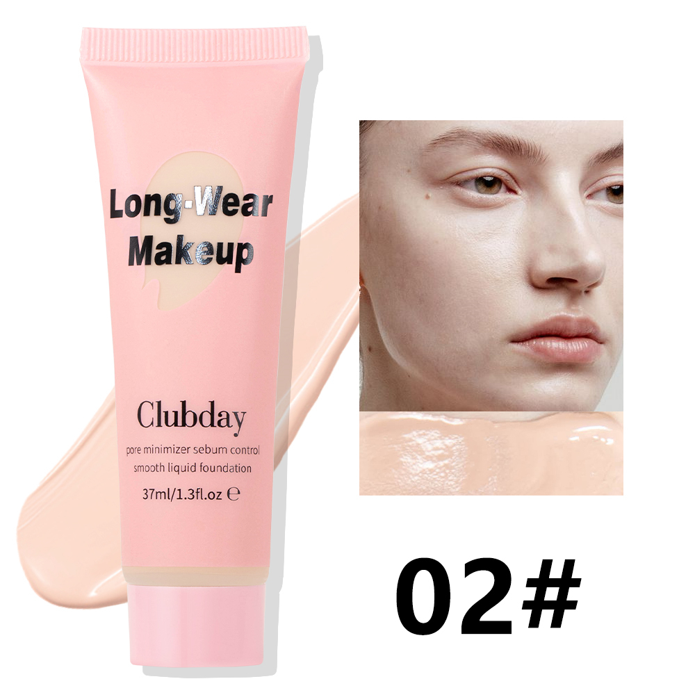 Clubday High Endurance Lightweight Liquid Foundation Concealer High-Intensity Texture Makeup Product