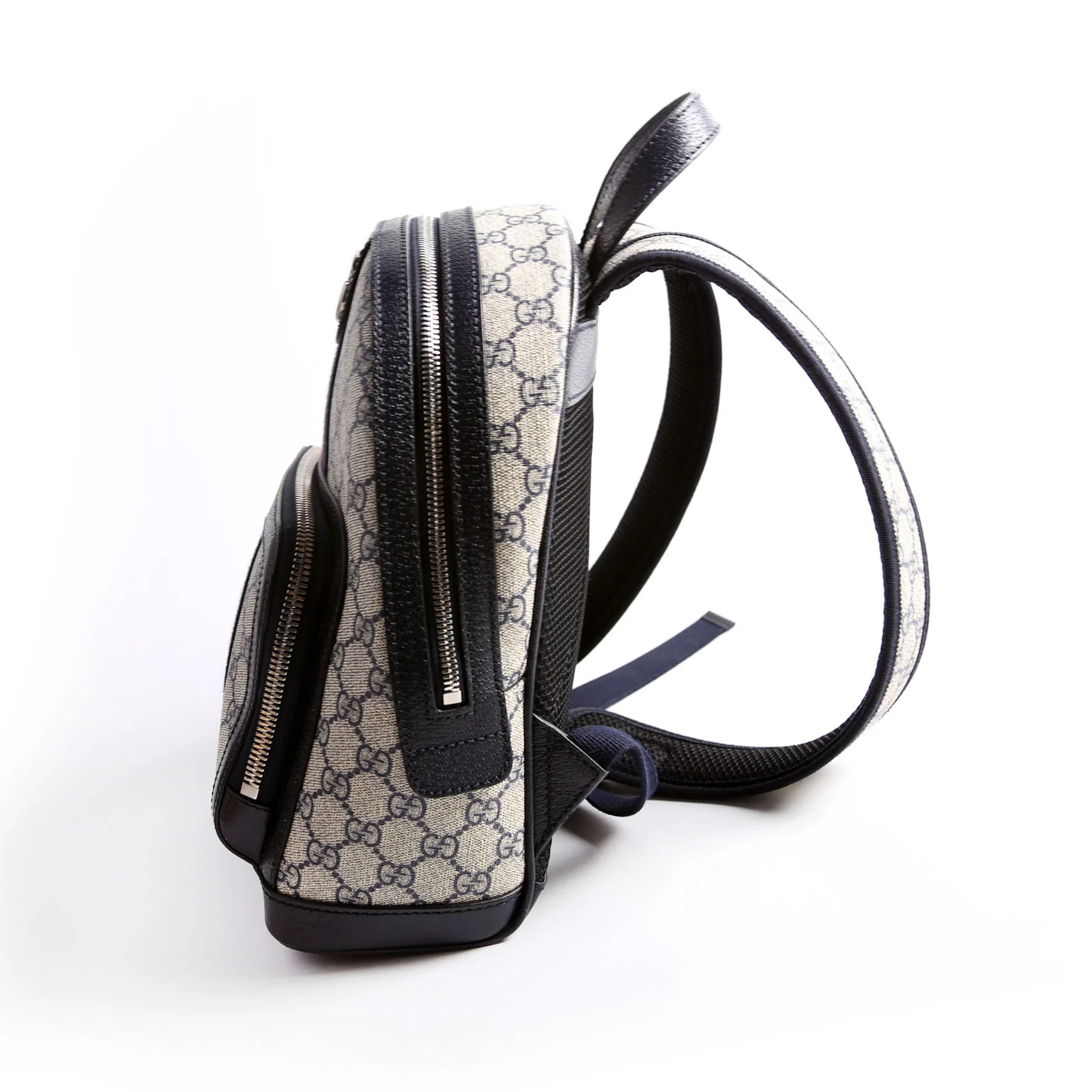 547965 GG Supreme Ophidia Backpack Navy/Beige/Red