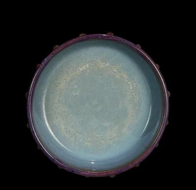 23CM Old Chinese Song Jun Kiln Brush Washer N769