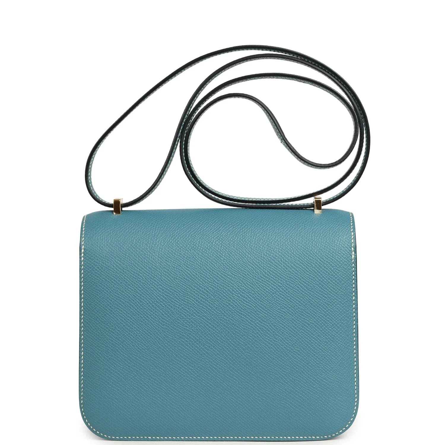 Hermes Constance 18 Blue Jean Epsom Gold Hardware