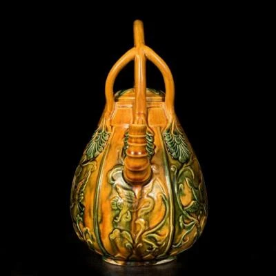 Old Chinese Tang Tri-colour Teapot w/flower CK543