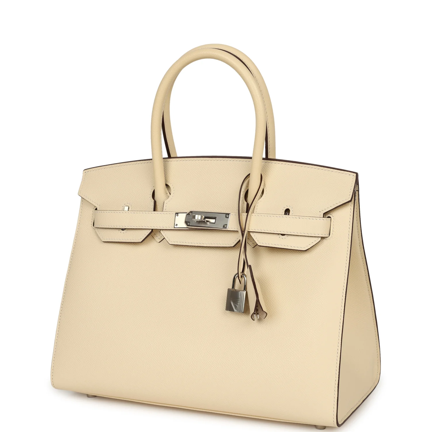 Hermes Birkin Sellier 30 Nata Epsom Palladium Hardware