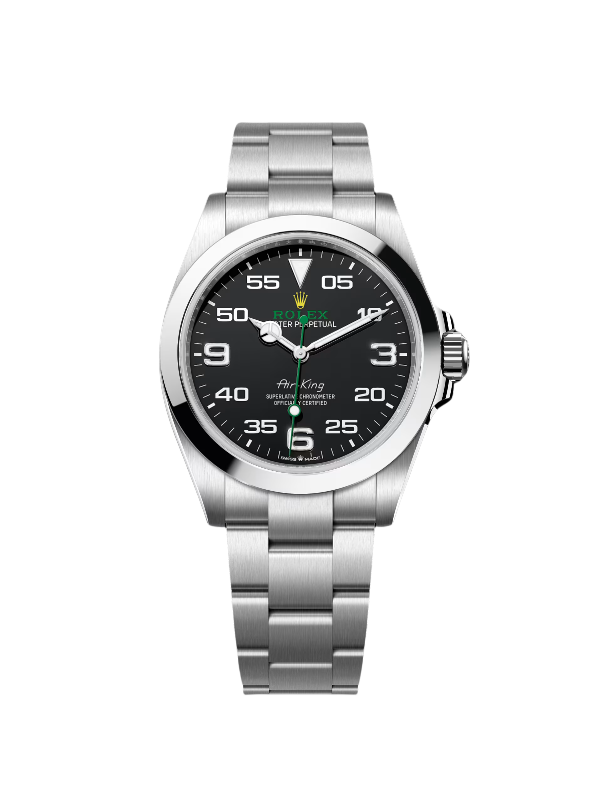 RLX  Oyster Perpetual Air King Black Dial Steel Mens Watch 126900 Box Card