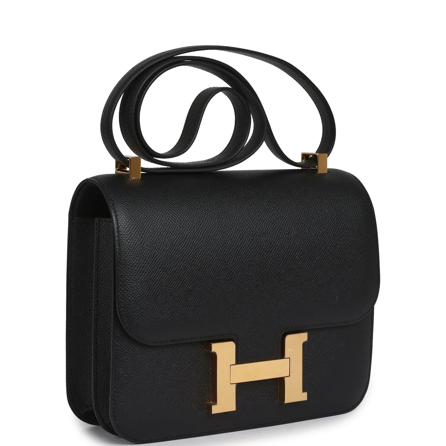 Hermes Constance 24 Black Epsom Gold Hardware
