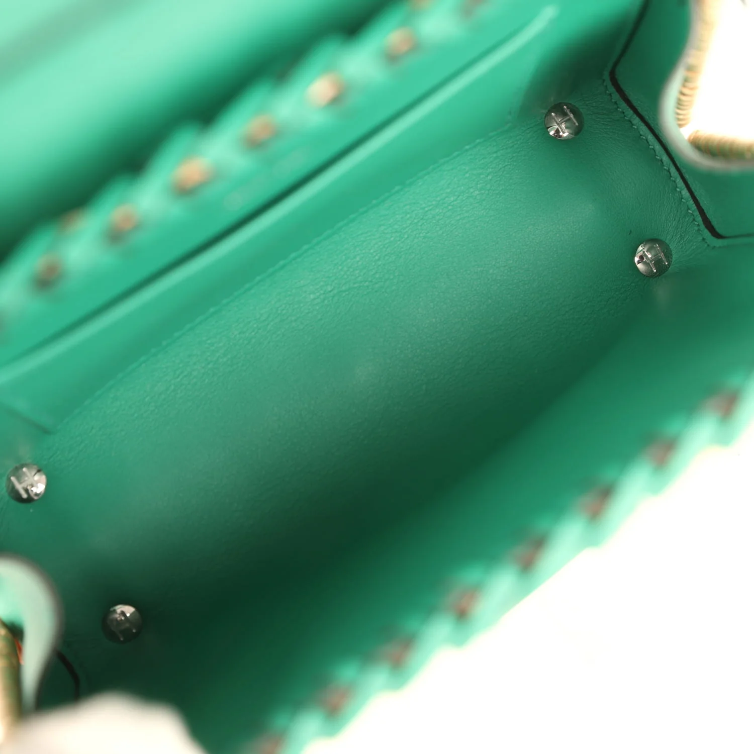 Hermes Mini Picnic Kelly 20 Vert Vertigo Swift Palladium Hardware