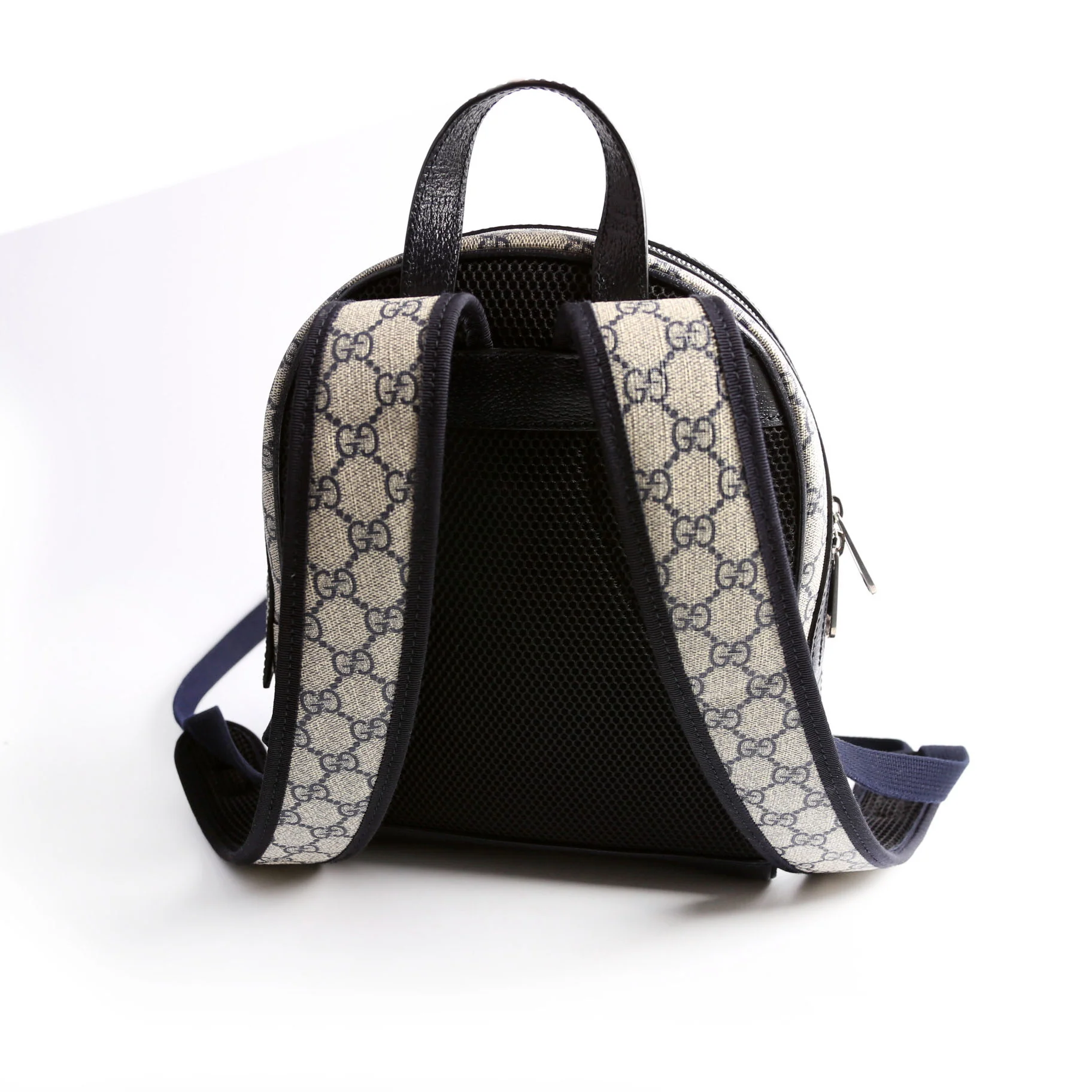 547965 GG Supreme Ophidia Backpack Navy/Beige/Red