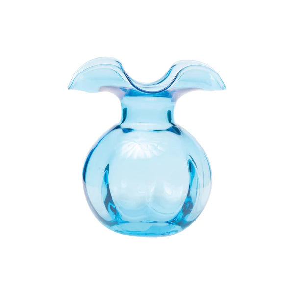 Floral Pattern Glass Pink Bud Vase
