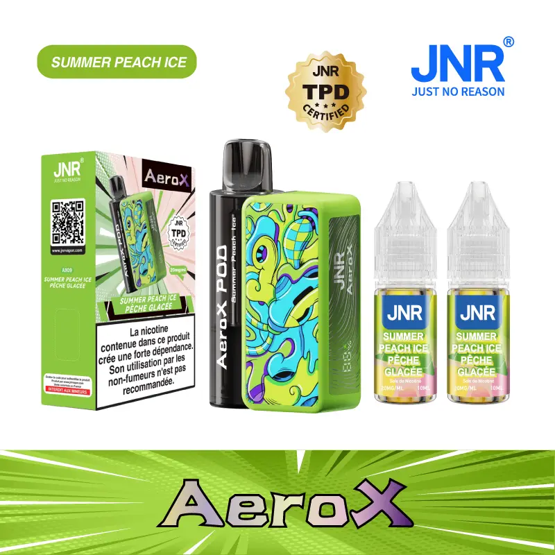 JNR AeroX 32000 Puffs - Kit Pod Remplissable et Rechargeable - JNR VIP