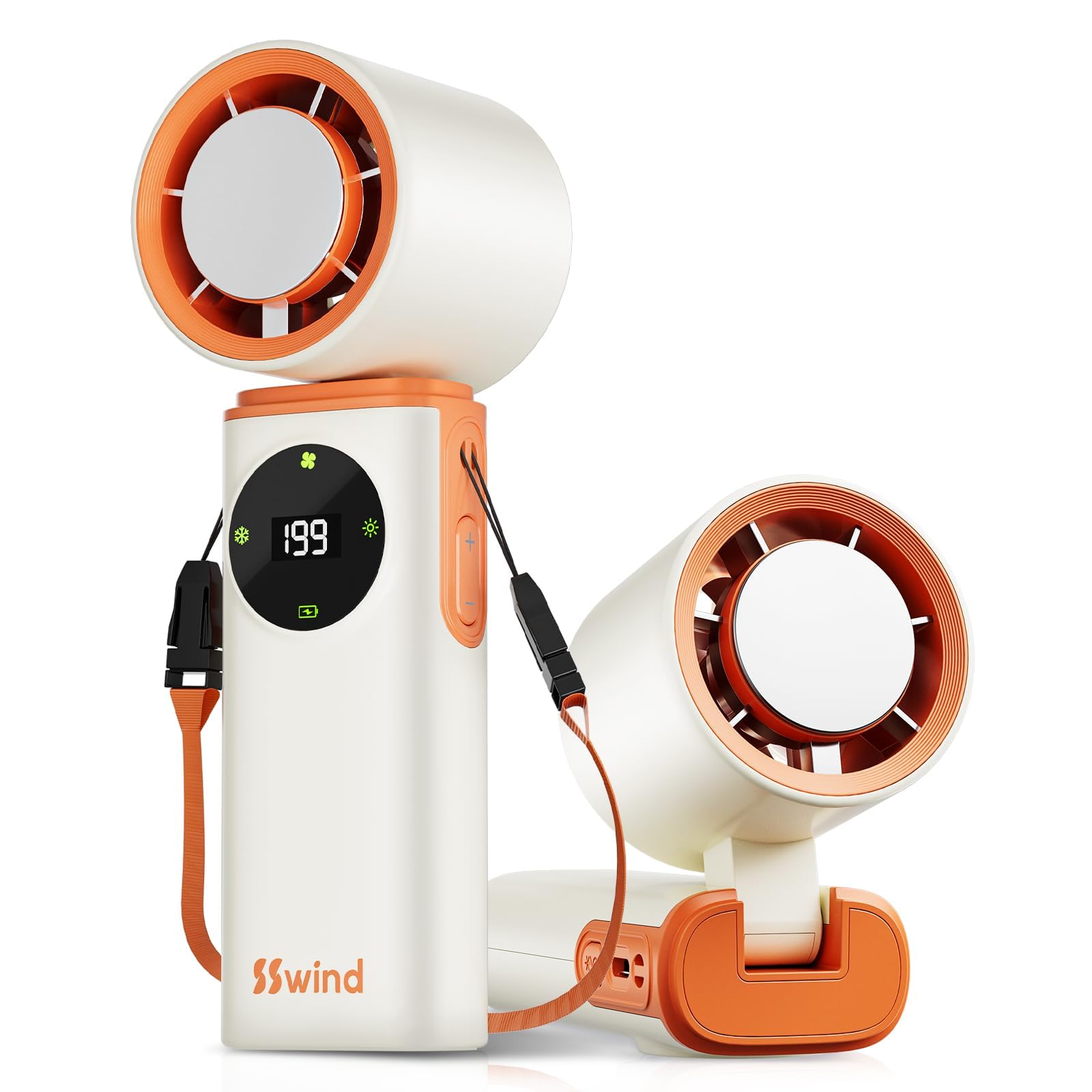 Portable handheld fan with cooling function