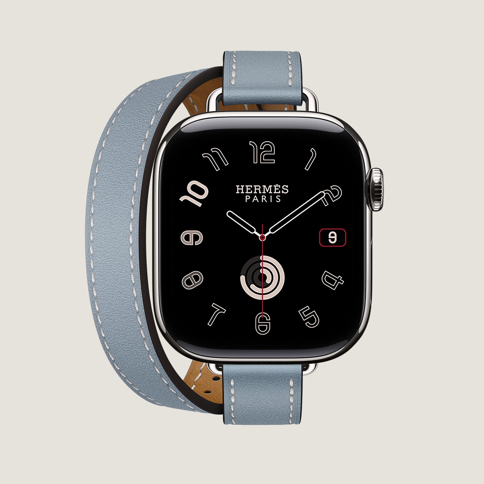 Series 11 case & Band Apple Watch Hermès Double Tour 42 mm Attelage