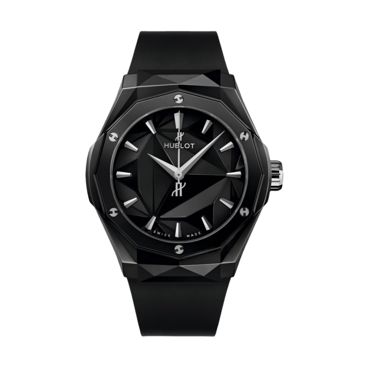 Hublot  Classic Fusion Orlinski Black Magic Black Dial Rubber Strap Men's Watch 40mm 550.CS.1800.RX.ORL21