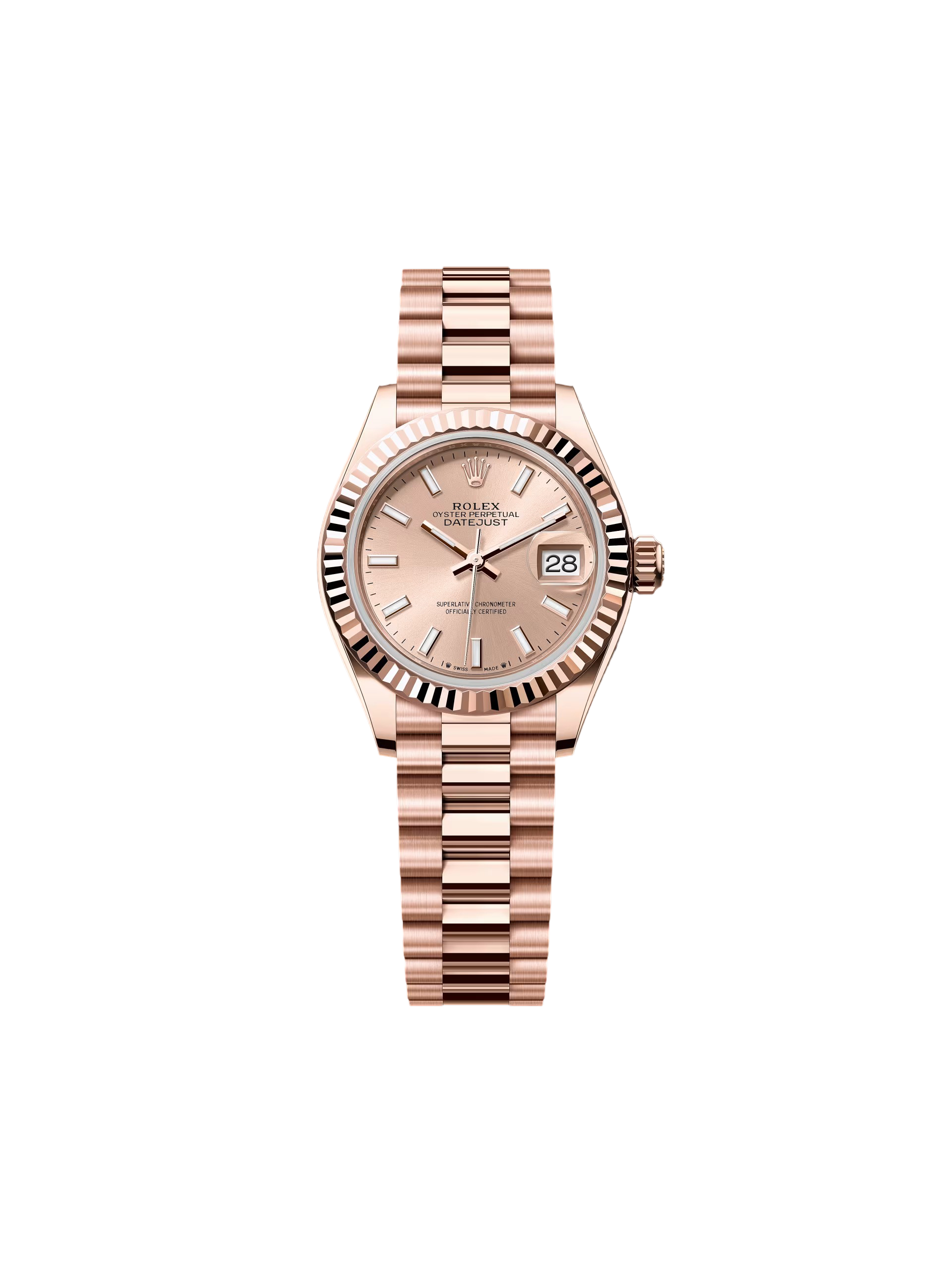 RLX Lady-Datejust 31mm 279175 Rose Dial President Everose Gold