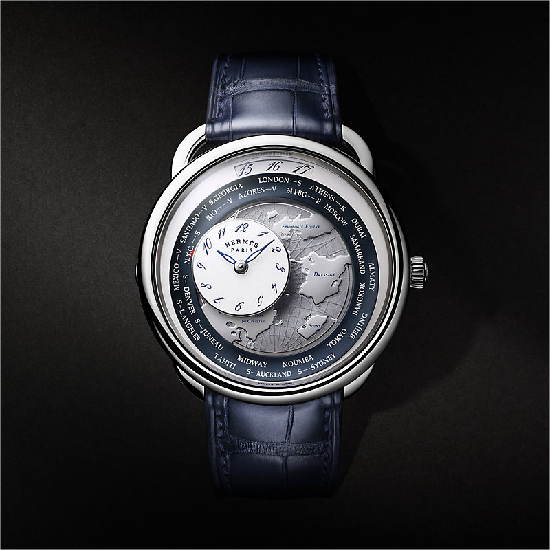 Arceau Le Temps Voyageur watch, 41 mm