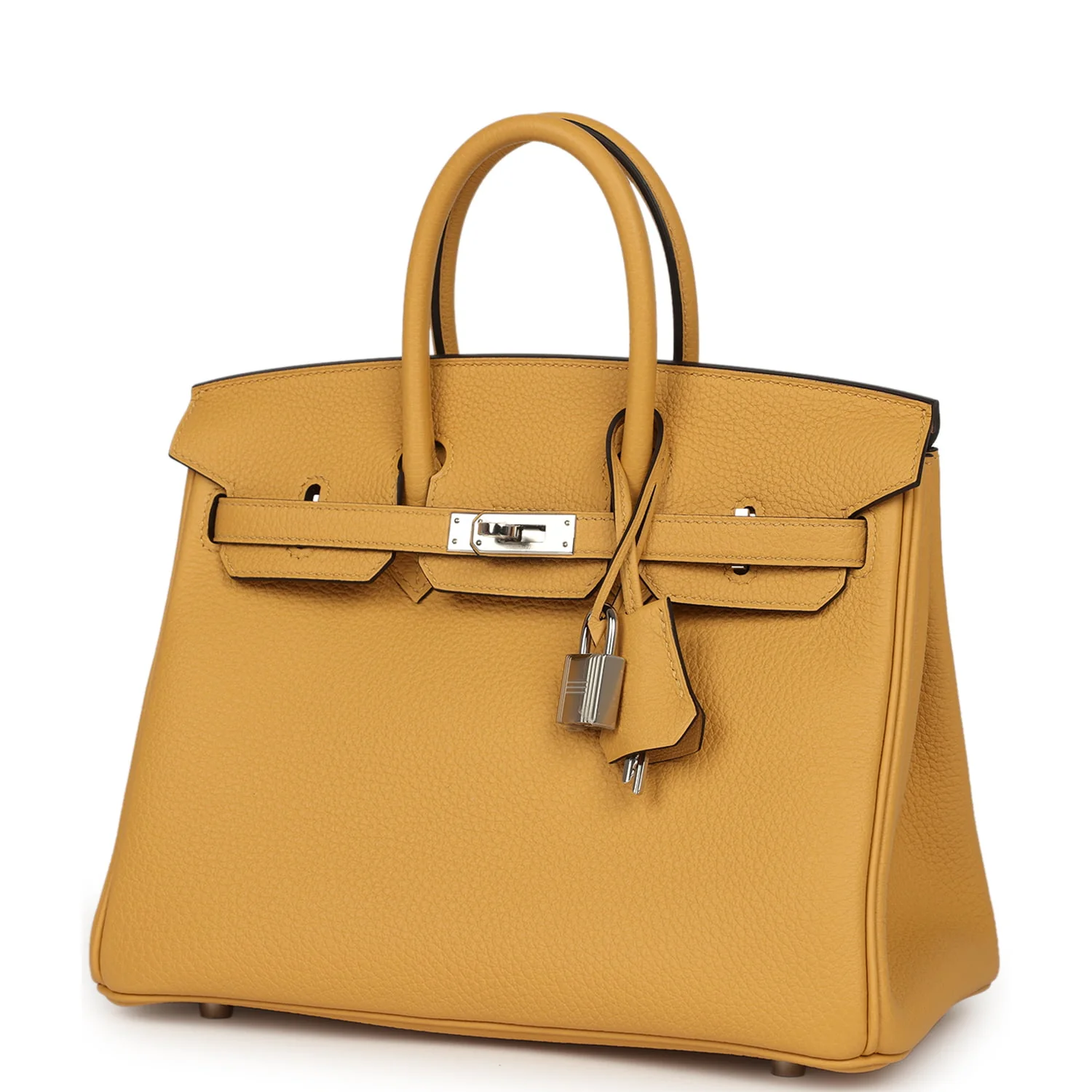Hermes Birkin 25 Paille Togo Palladium Hardware