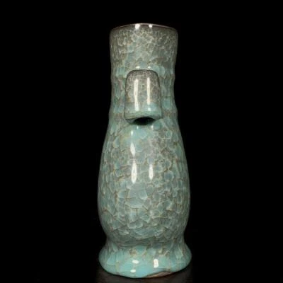 Old Chinese Song Guan Yao Guan Kiln Vase w/ear CK614