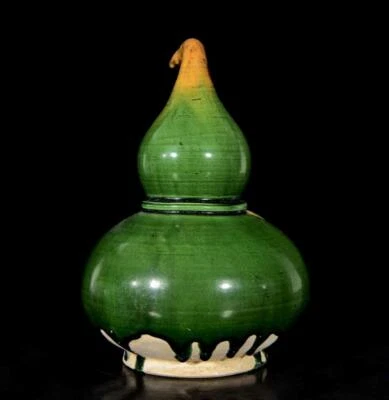 Old Chinese Three Colors Statue W/gourd N3265