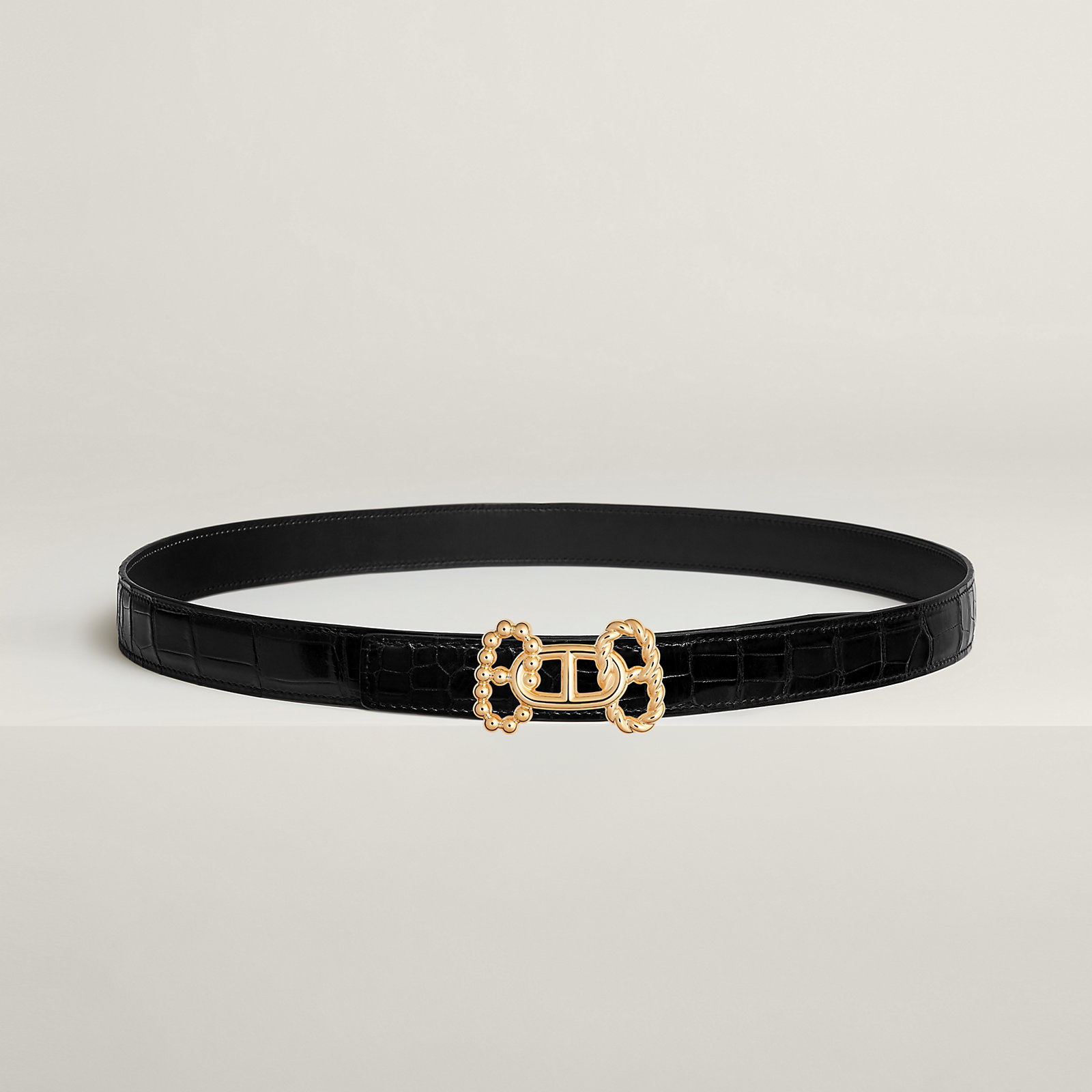 Parade belt buckle & Leather strap 24 mm