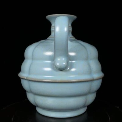 Chongning Signed Old Chinese Song Ru Yao Ru Kiln Teapot Q1131