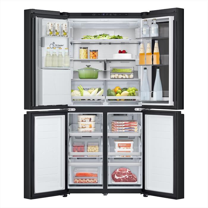 LG - Frigorifero 4 porte GMG860EPBE Classe E 508L-Black